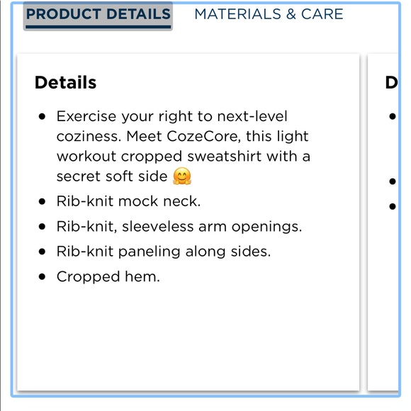 NWT Sleeveless Mockneck Crop Top (Color: Moon mist) - Picture 6 of 7